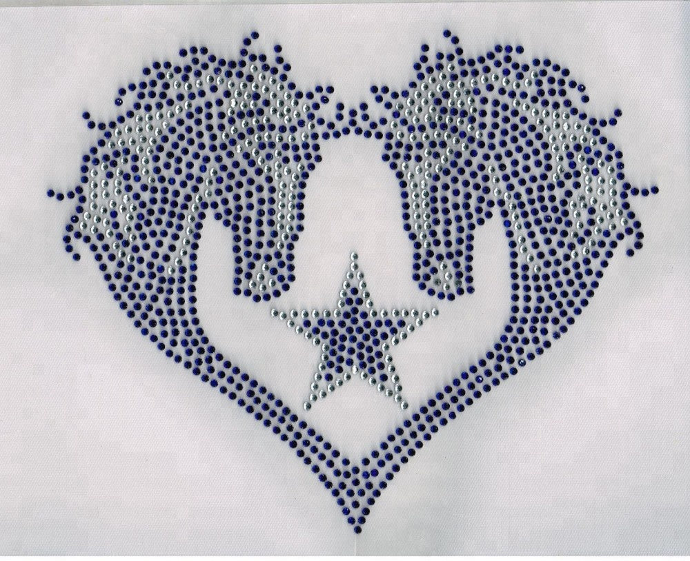 Strassapplikation Horse Heart