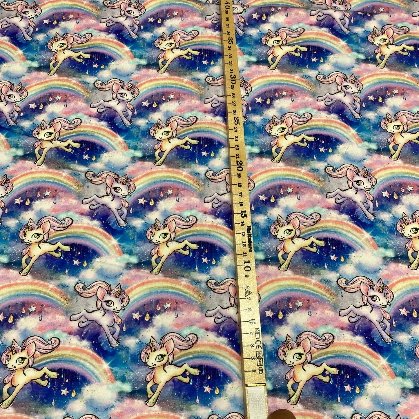 Regnbågsponnies Jogging/French Terry