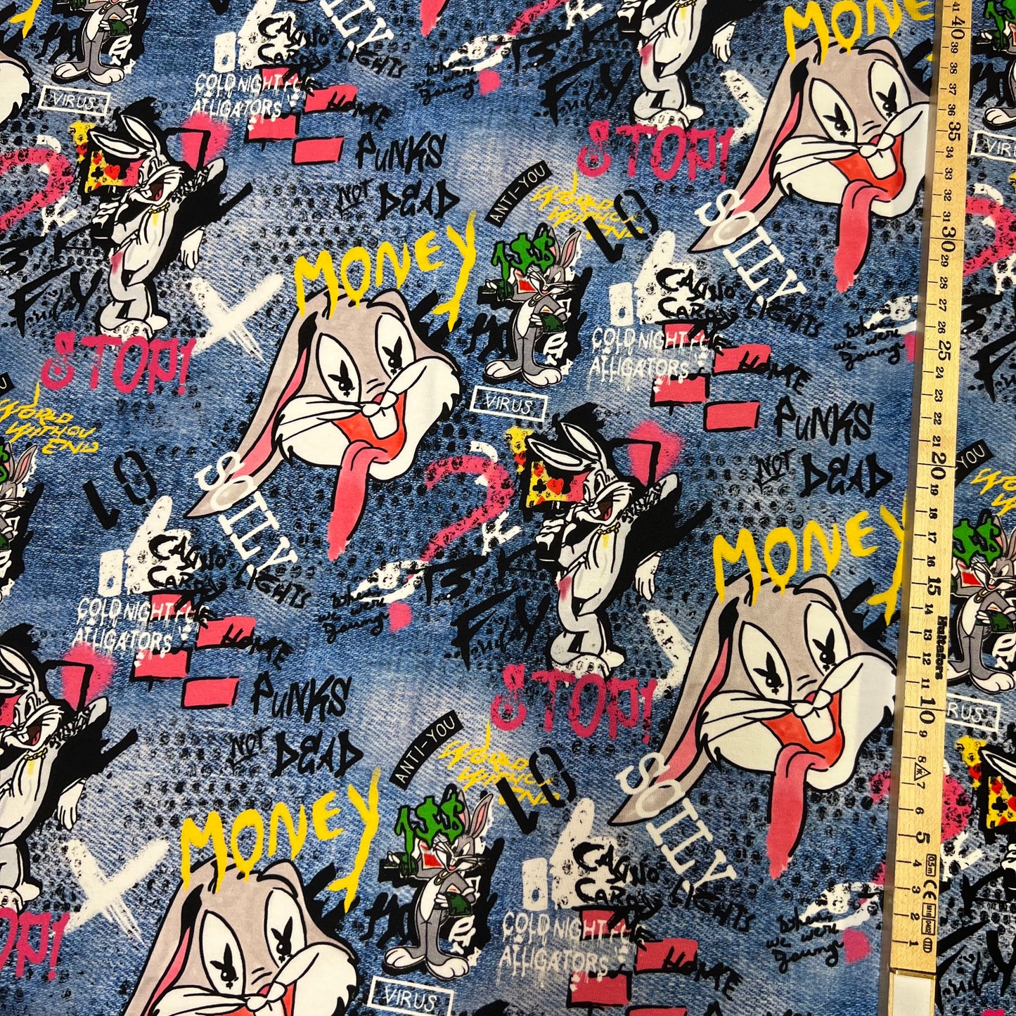 Denim Bunny Öglad Jogging/French Terry