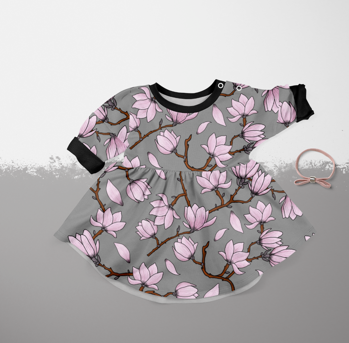 Magnolia Grey GOTS-Trikå/Jersey