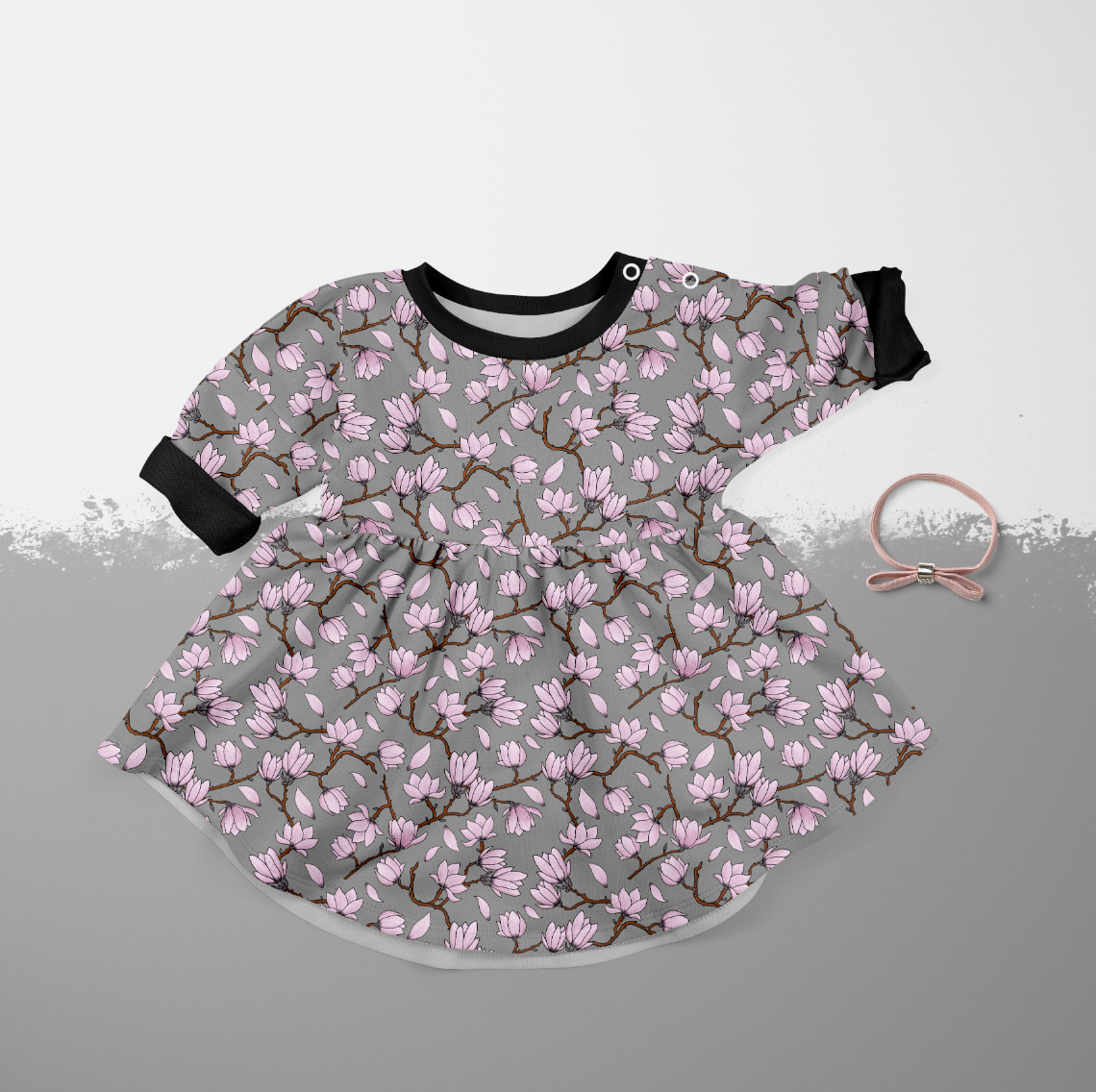 Mini Magnolia Grey GOTS-Trikå/Jersey