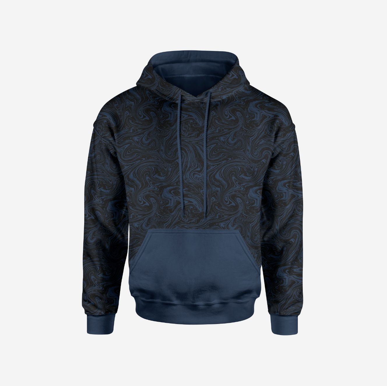 Liquid Marble Marine Blue Trikå/Jersey