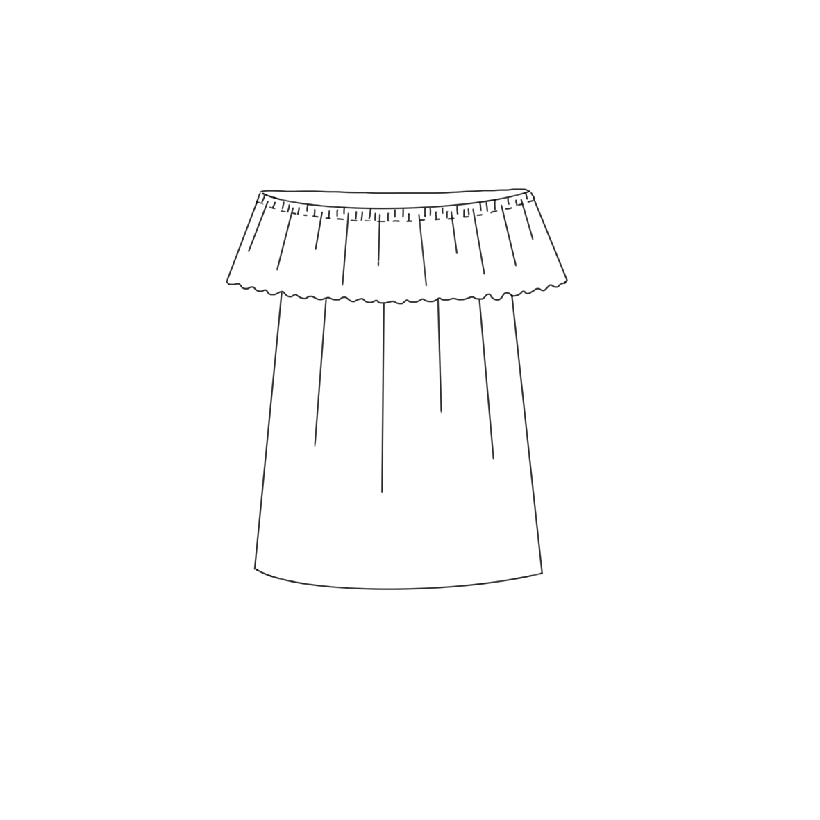 Carmencita Bonita Strl 34-56 PDF-mönster
