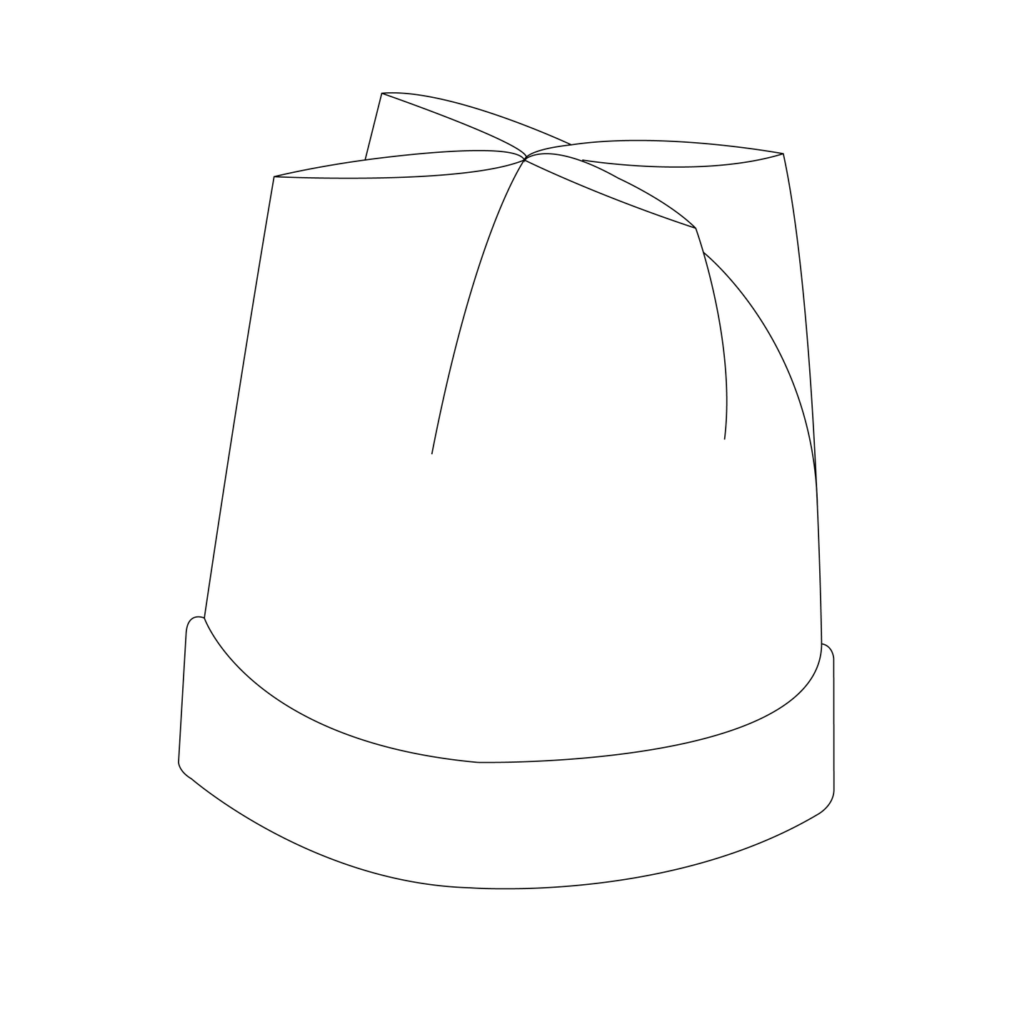 Plus Plus Hat & Scarf strl Prematur-Herr Pappersmönster