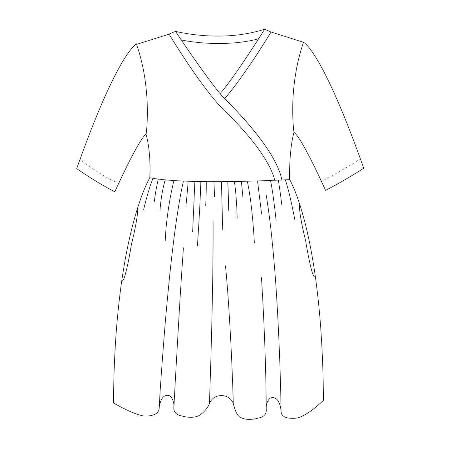 Sweet P Granpa Dress Strl 34-56 PDF-mönster