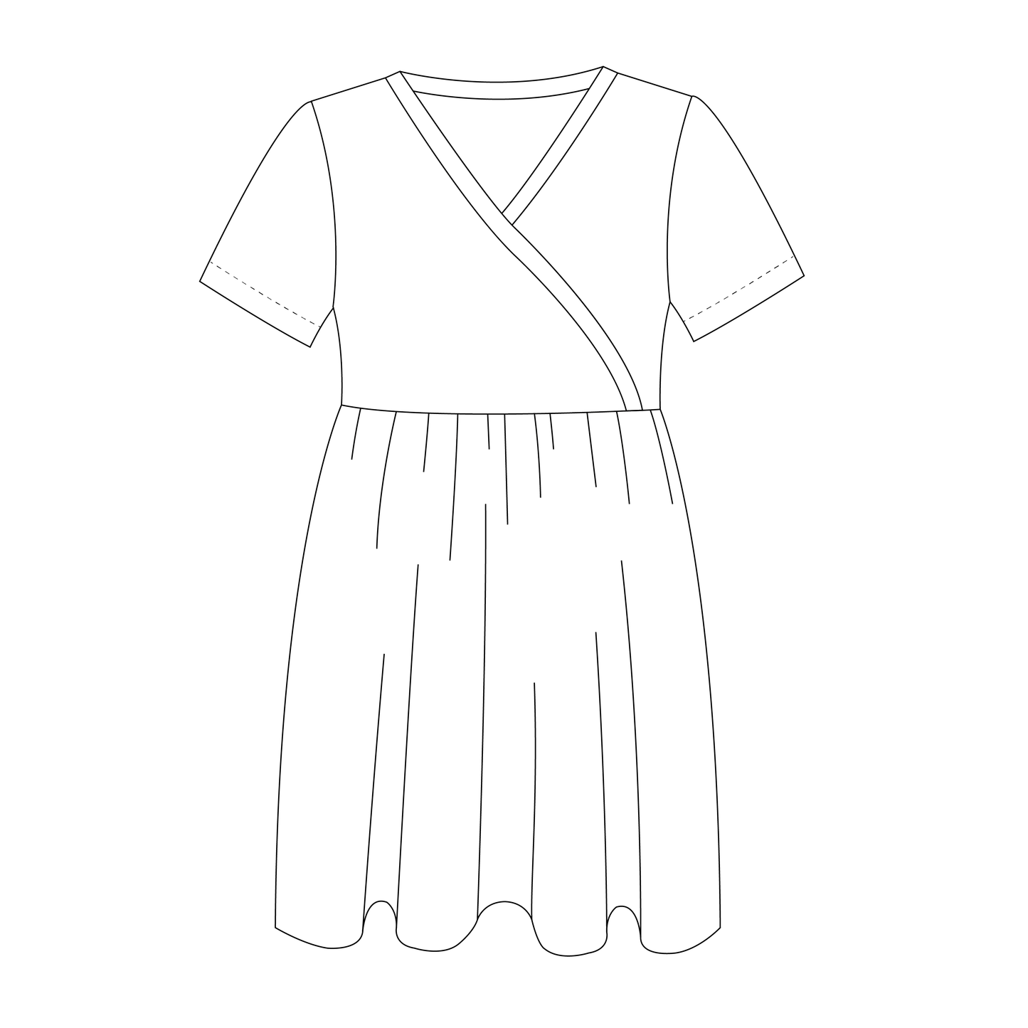Sweet P Granpa Dress Strl 34-56 PDF-mönster