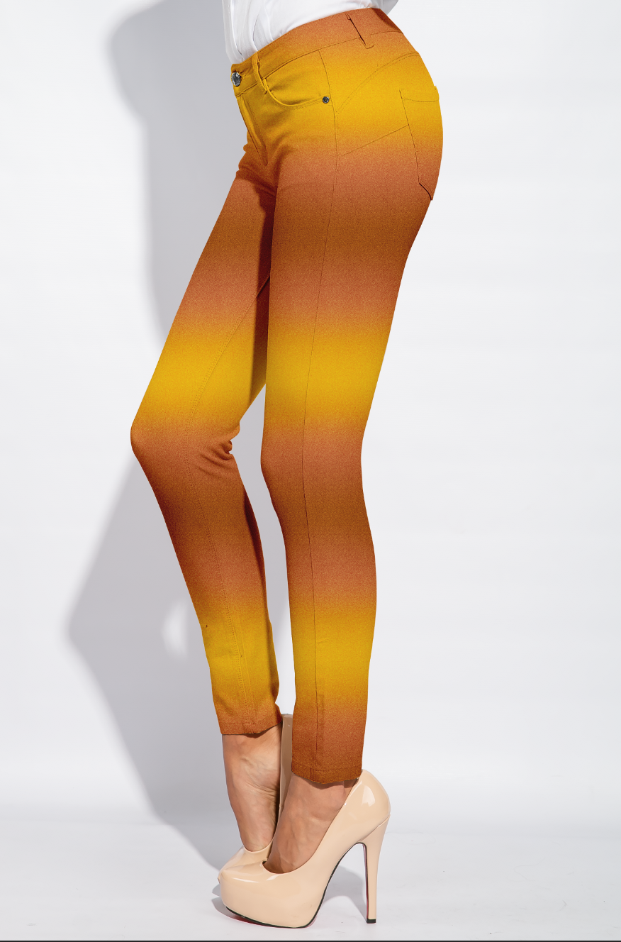 Ombre Bronze/Gold GOTS-Jogging, öglad