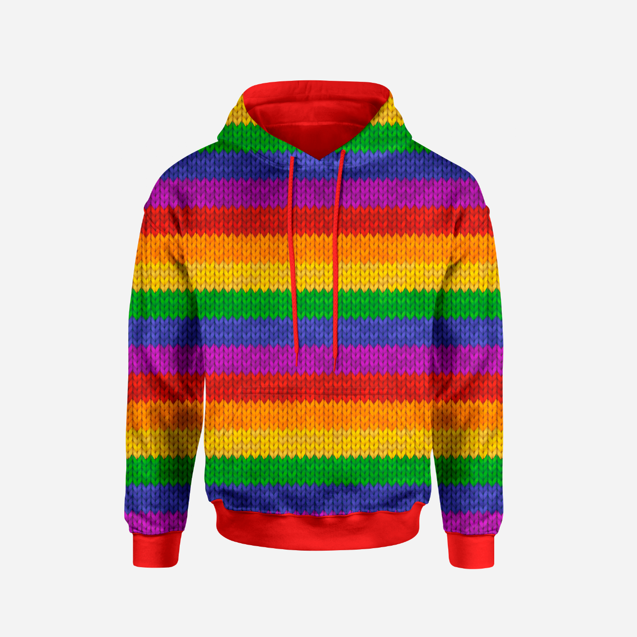 Chunky Knit Rainbow GOTS-Jogging/French Terry
