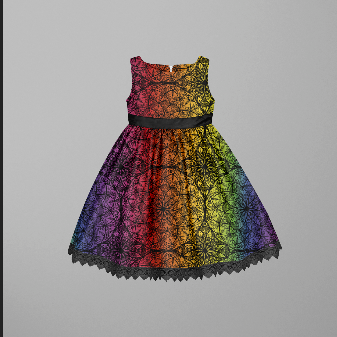 Emmas Rainbow Mandalas GOTS-Jogging/French Terry