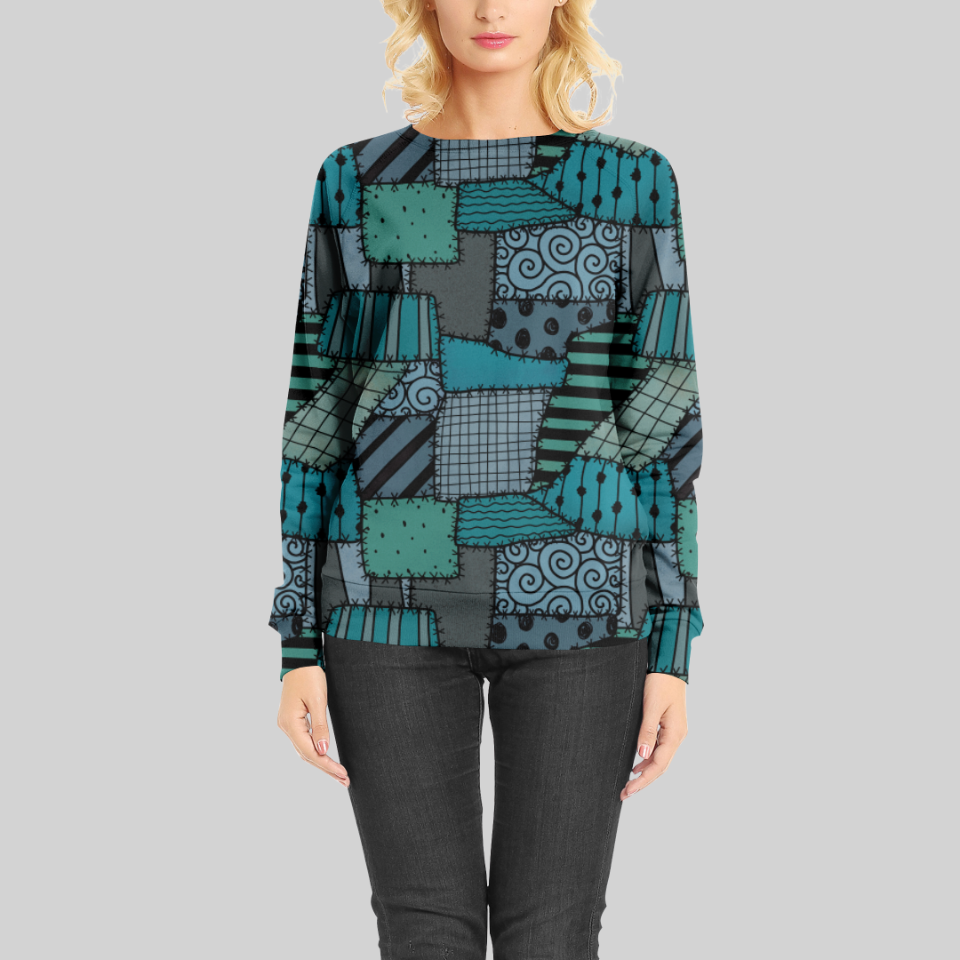 Patches Blue/Greens GOTS-Trikå/Jersey
