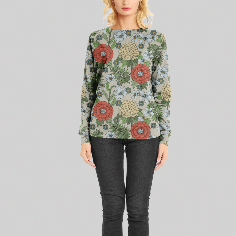 Minna Large Beige GOTS-Trikå/Jersey 2:a handssortering!