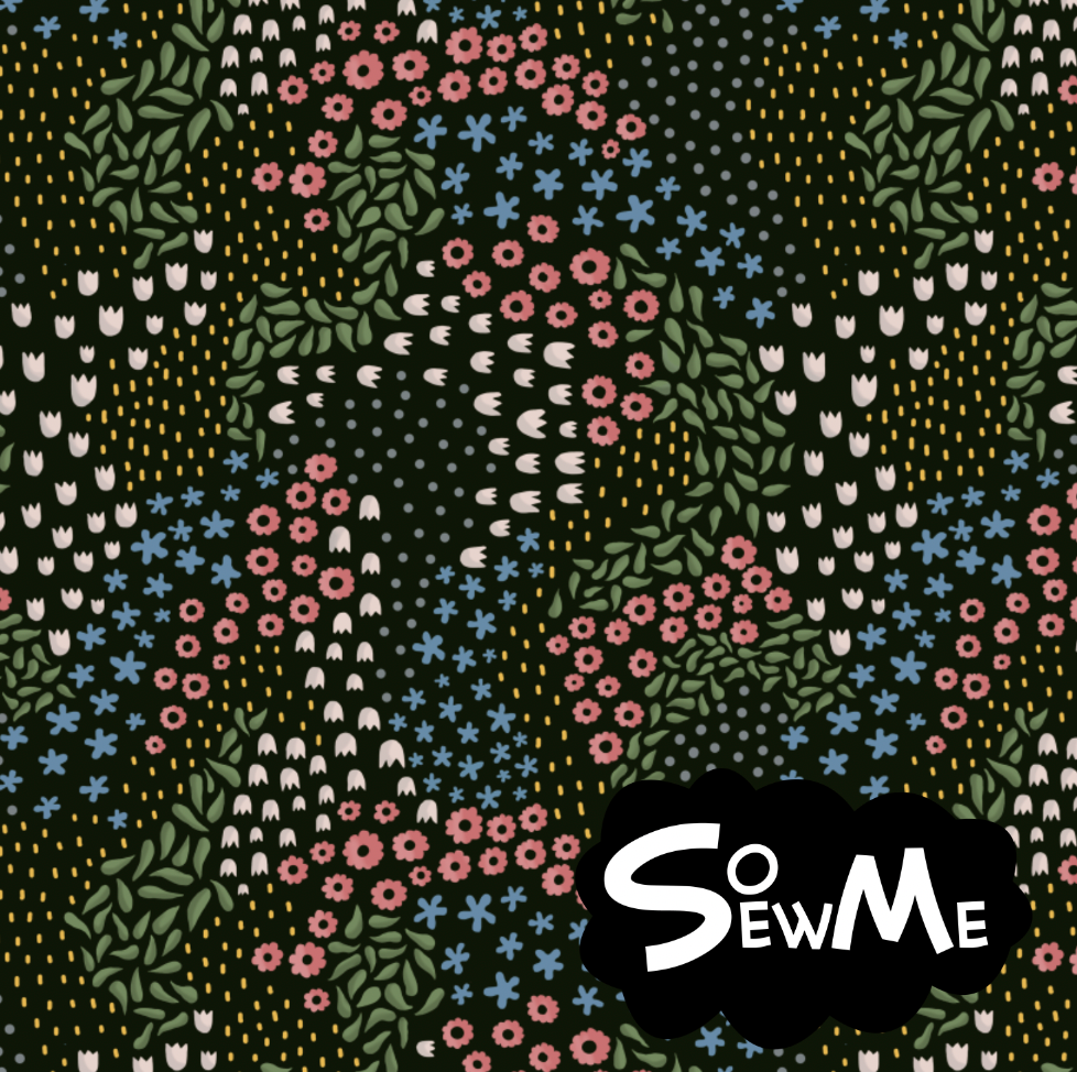 Versatile Flowers Light GOTS-Trikå/Jersey