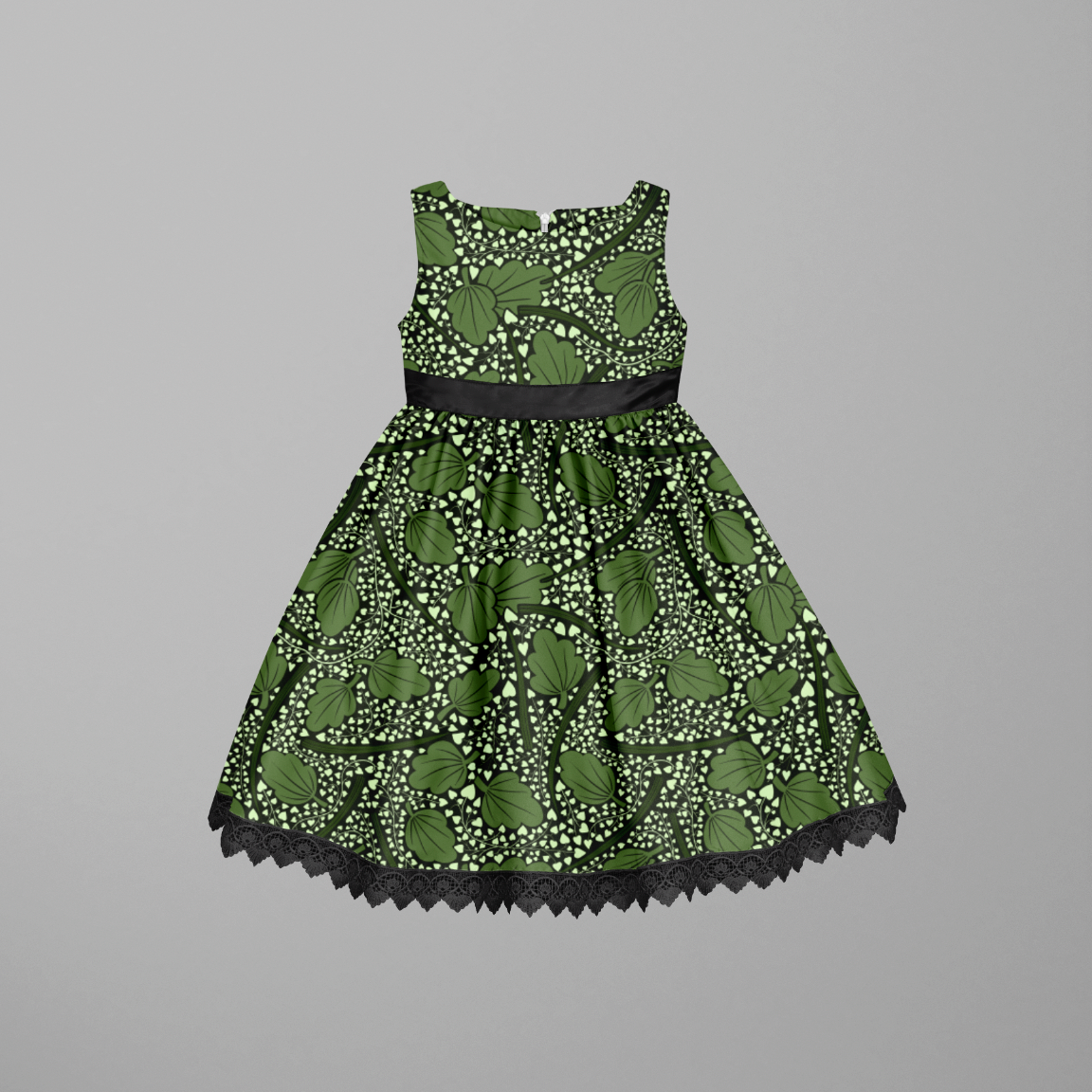 Flora Green GOTS-Trikå/Jersey