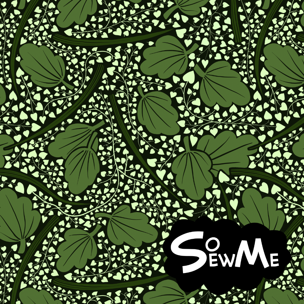 Flora Green GOTS-Trikå/Jersey