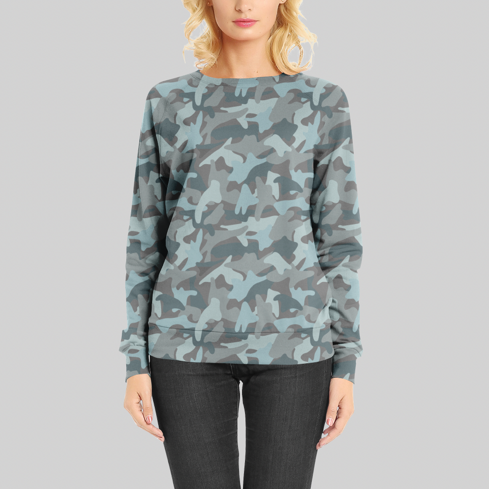 Soft Camo Blue GOTS-Trikå/Jersey