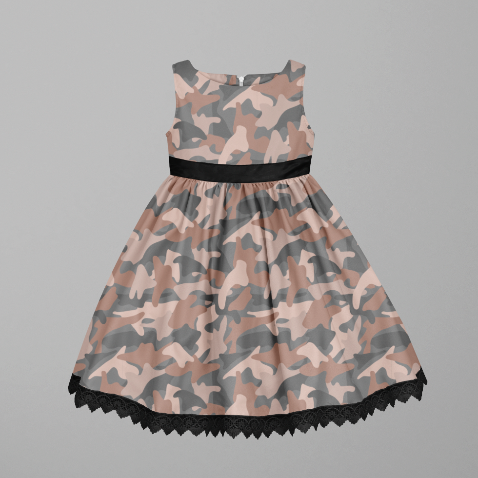 Soft Camo Pink GOTS-Trikå/Jersey