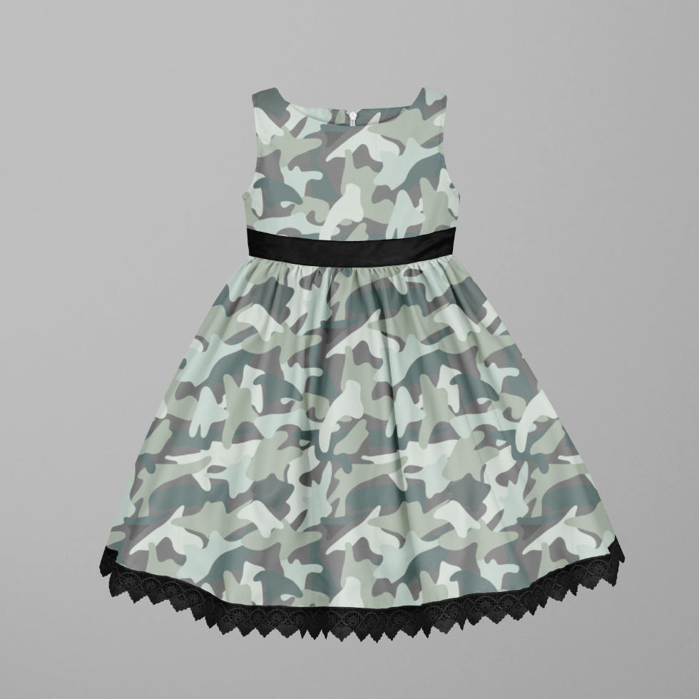 Soft Camo Green GOTS-Trikå/Jersey