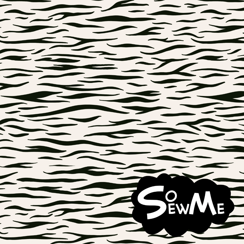 Mini Zebra Creme GOTS-Trikå/Jersey