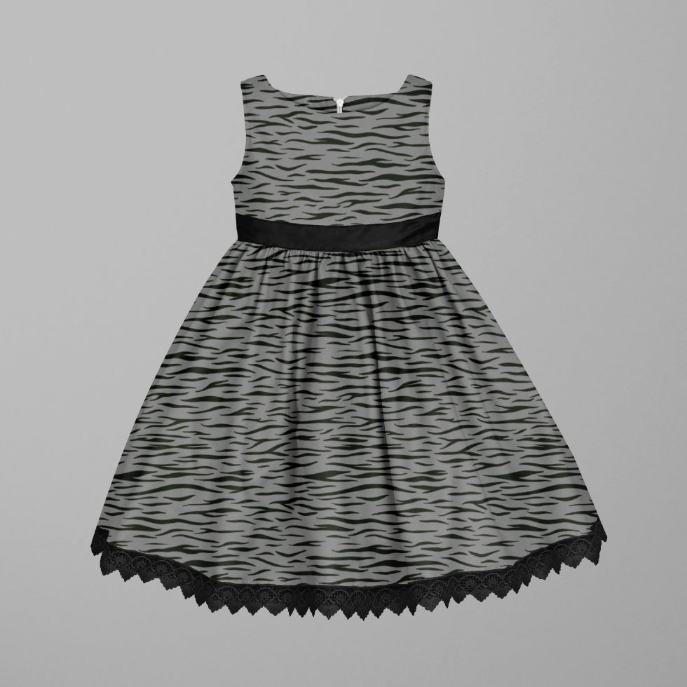 Mini Zebra Grey GOTS-Trikå/Jersey