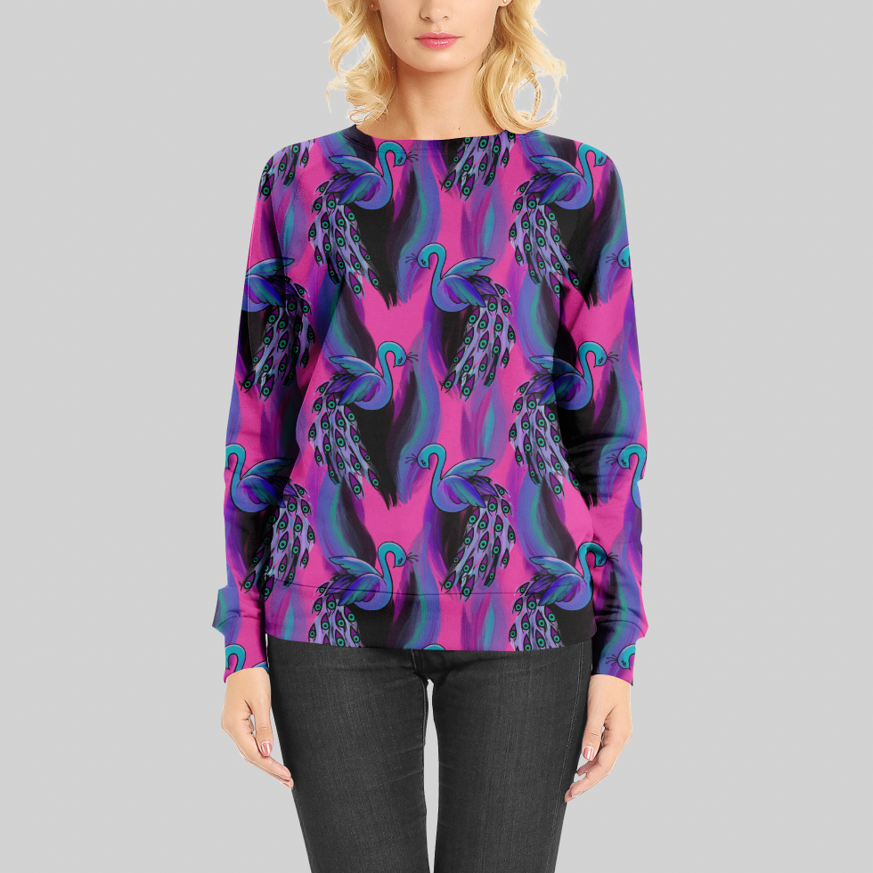 Peacock Dreams Electric Pink GOTS-Trikå/Jersey
