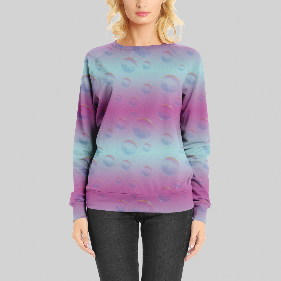 Sea Bubbles Gradient GOTS-Trikå/Jersey