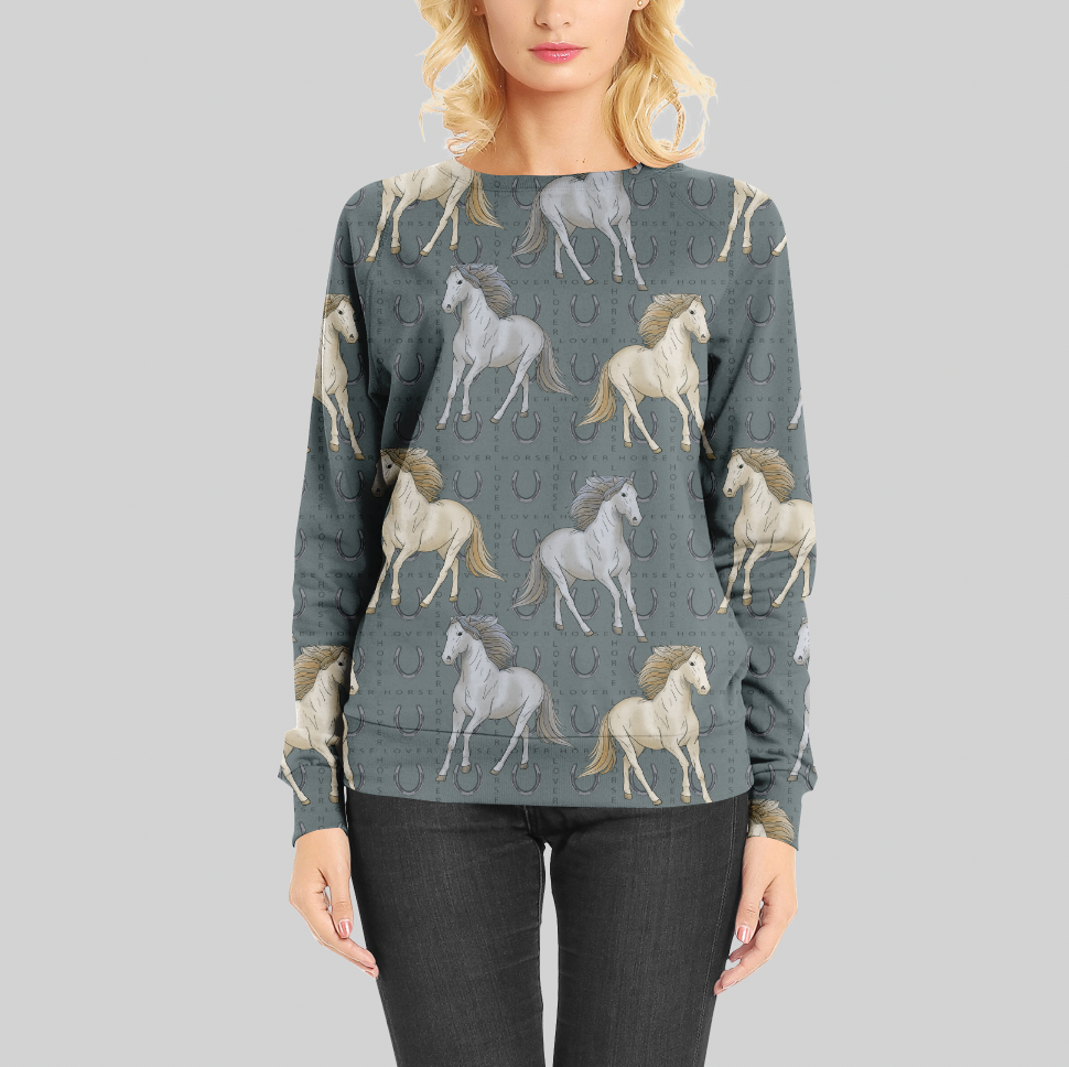 Golden Beauty Text Dusty Aqua GOTS-Jogging/French Terry