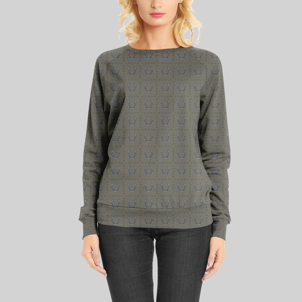 Horse Lover Khaki GOTS-Jogging/French Terry