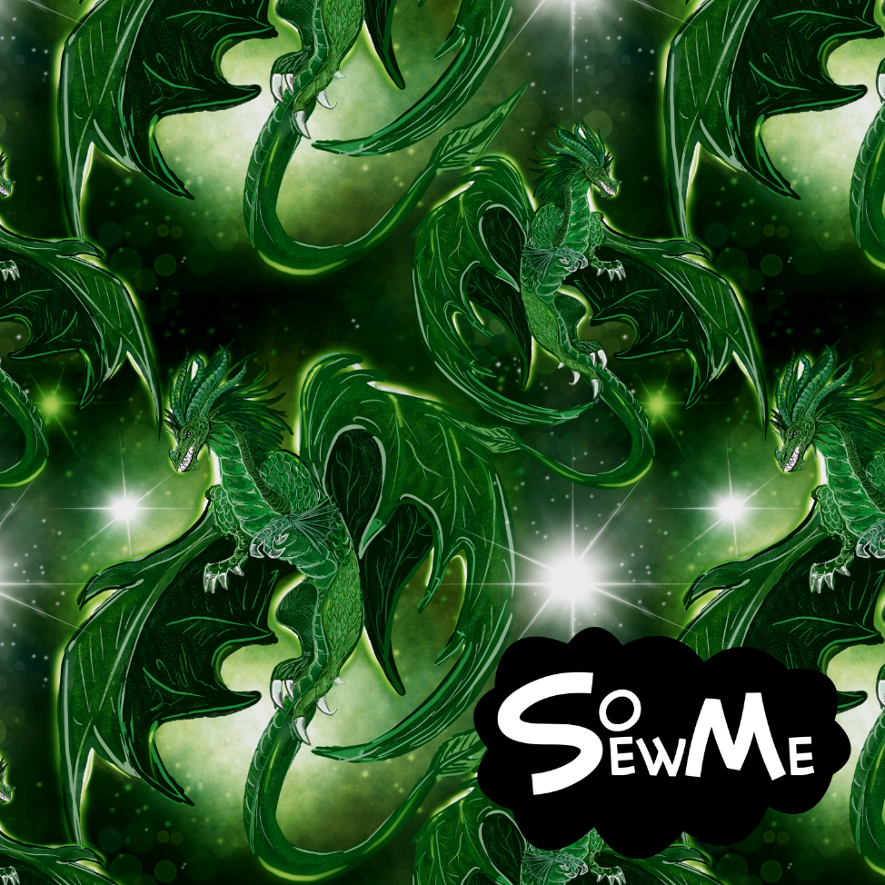 Dragons Green Large GOTS-Trikå/Jersey