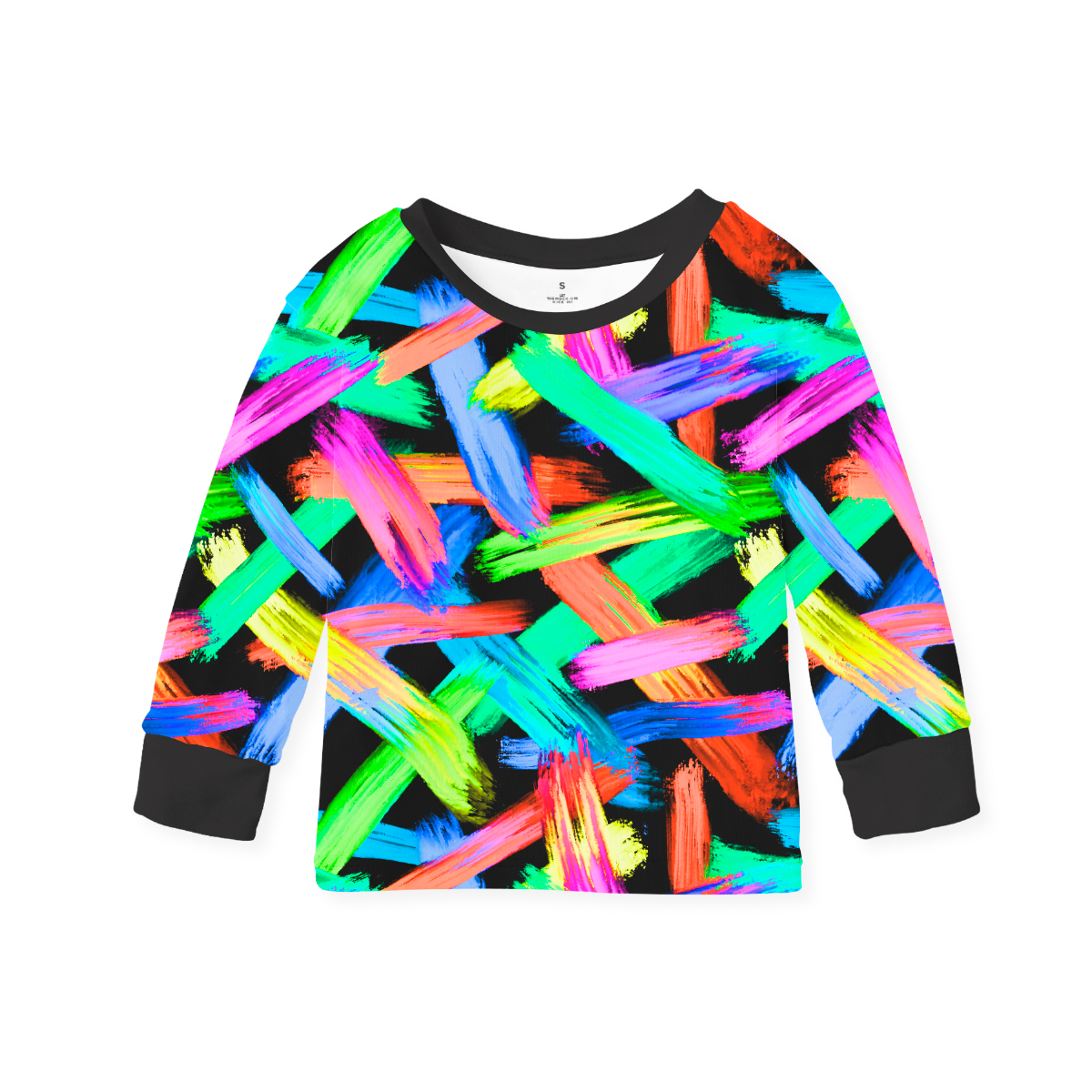 Penselstreck "Neon" GOTS-Jogging/French Terry