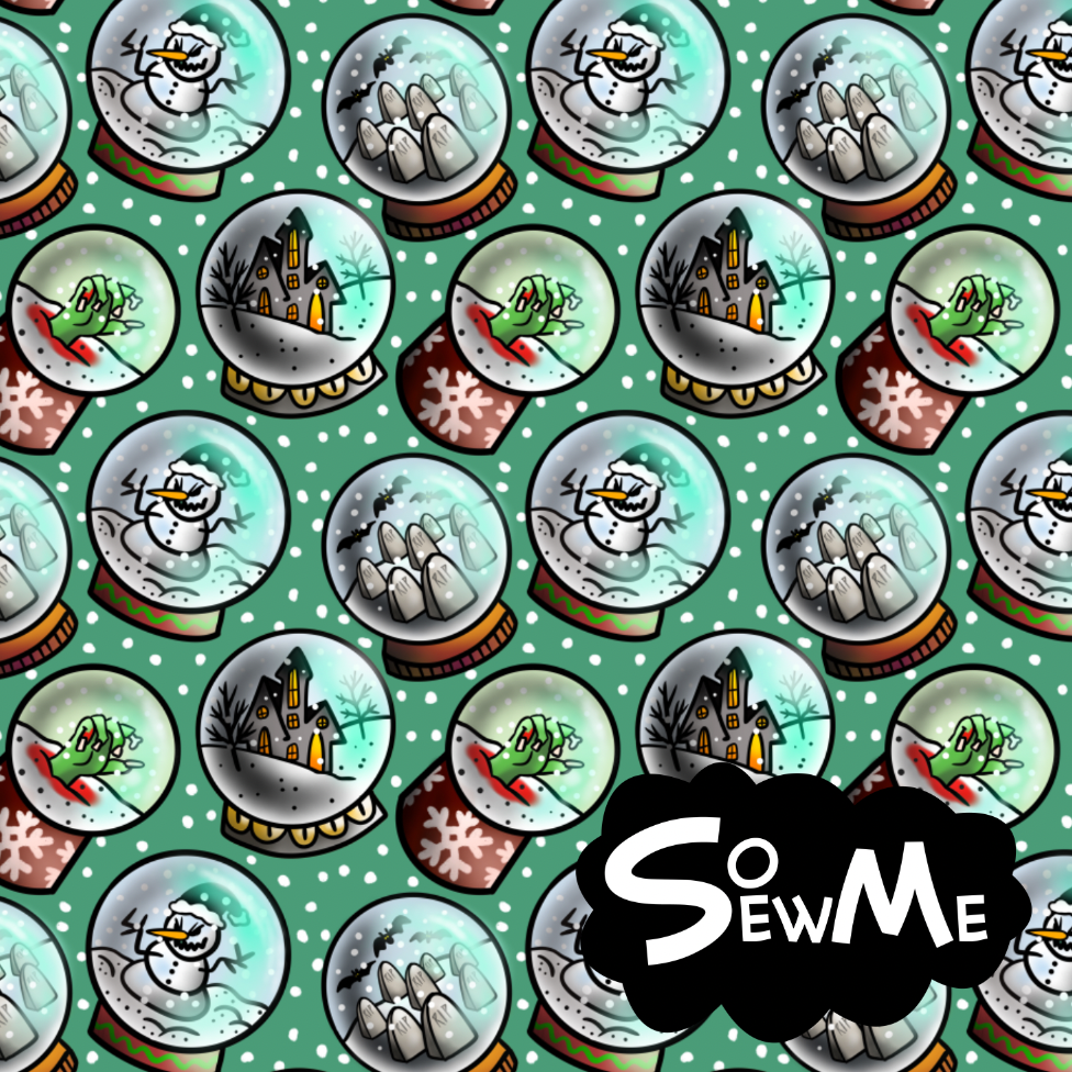Spooky Snowglobes GOTS-Trikå/Jersey
