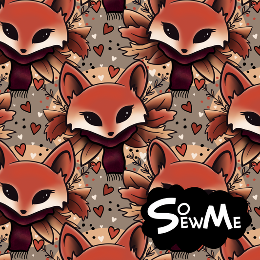 Autumn Foxes GOTS-Jogging/French Terry