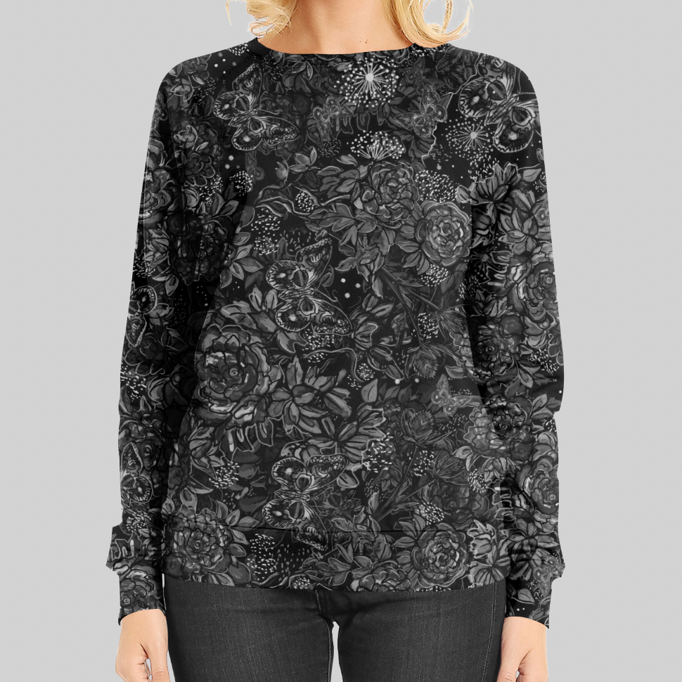 Inspired Mono Flowers GOTS-Jogging/French Terry
