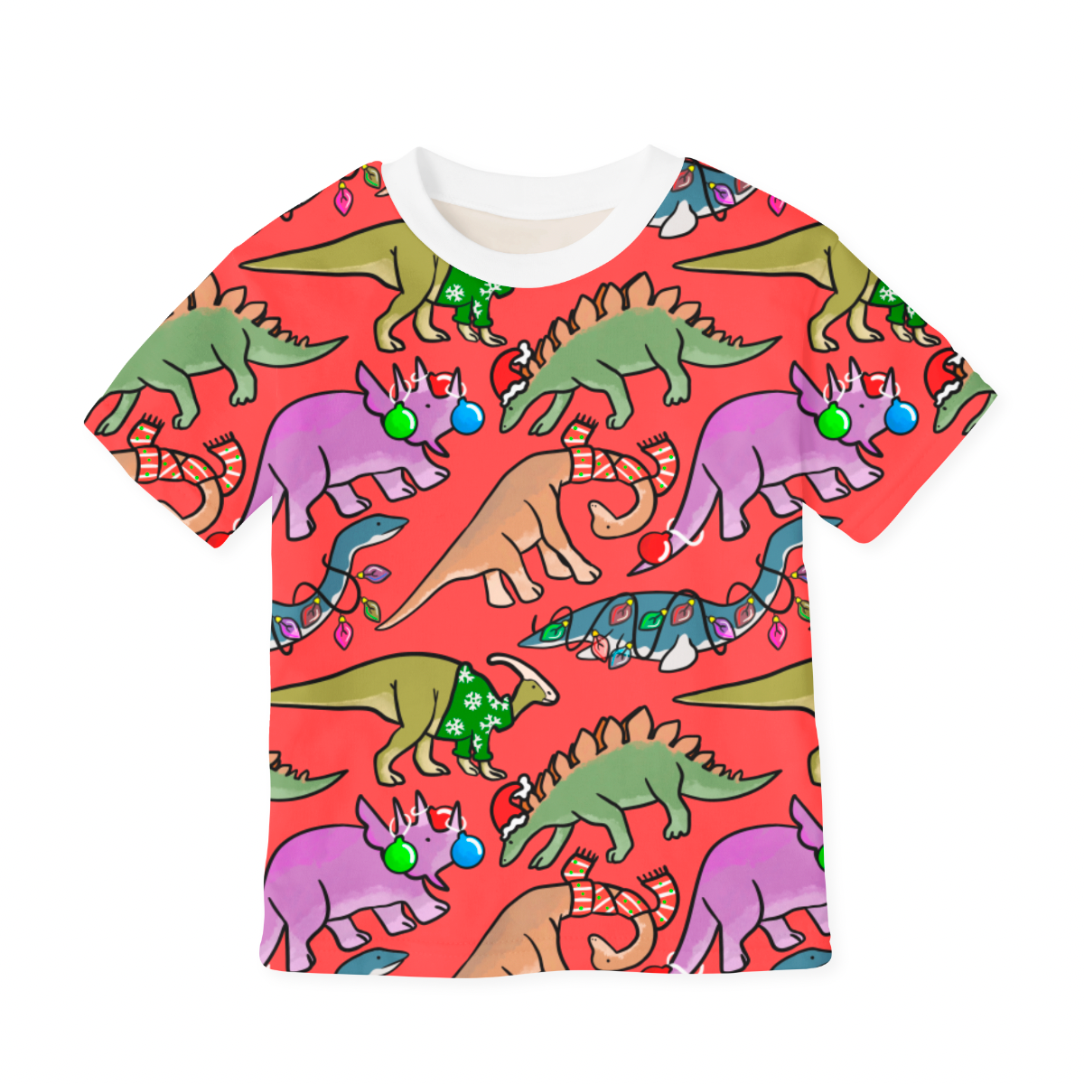 Festive Dinos GOTS-Jogging/French Terry