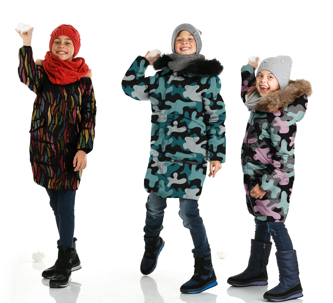 Mega-camo Teal Softshell