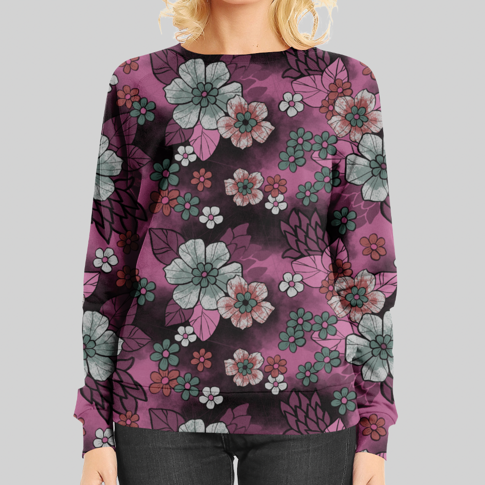 Dancing in the Woods Pink GOTS-Jogging/French Terry FÖRHANDSBOKNING