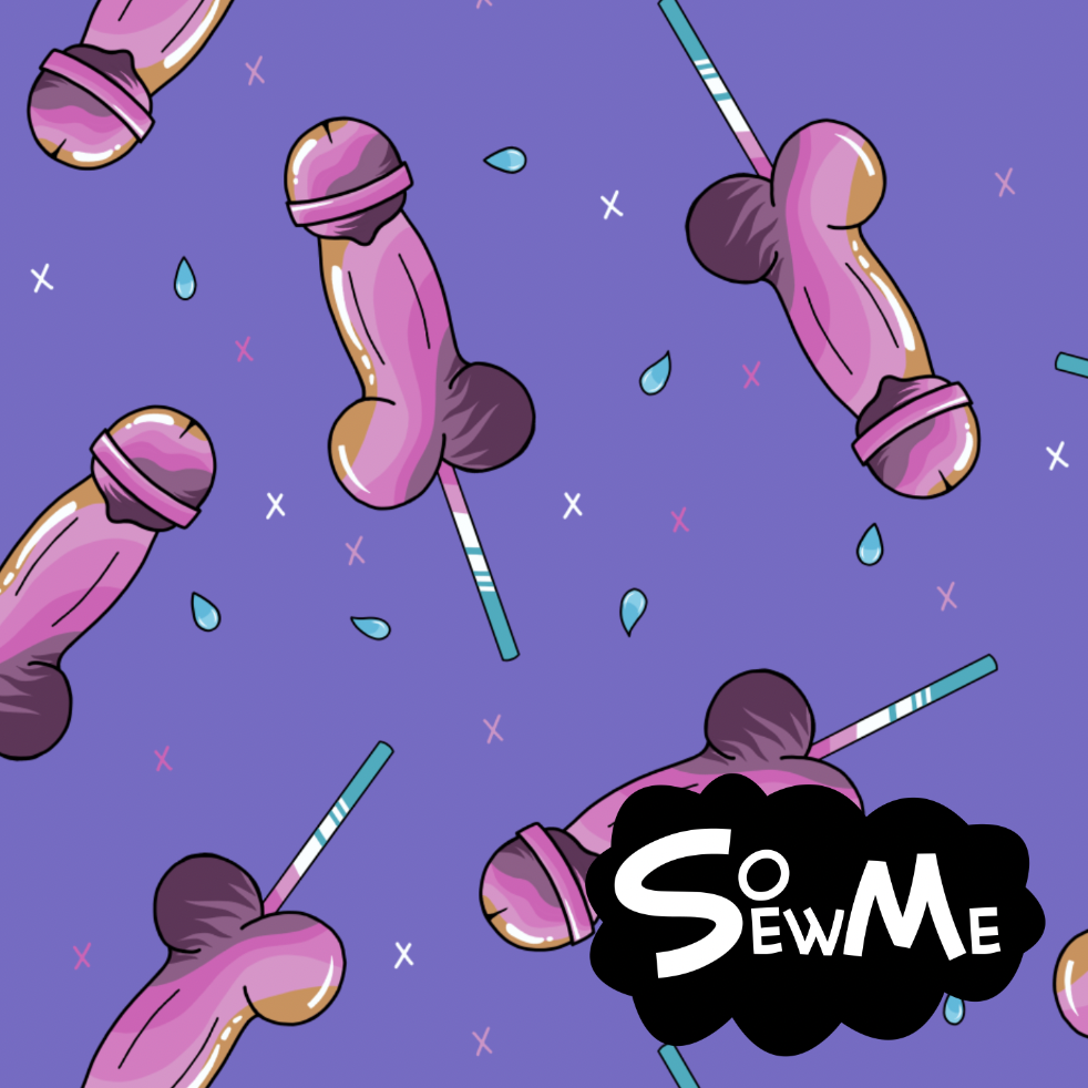 Bouncy Little C*ck Lollies Purple GOTS-Trikå/Jersey