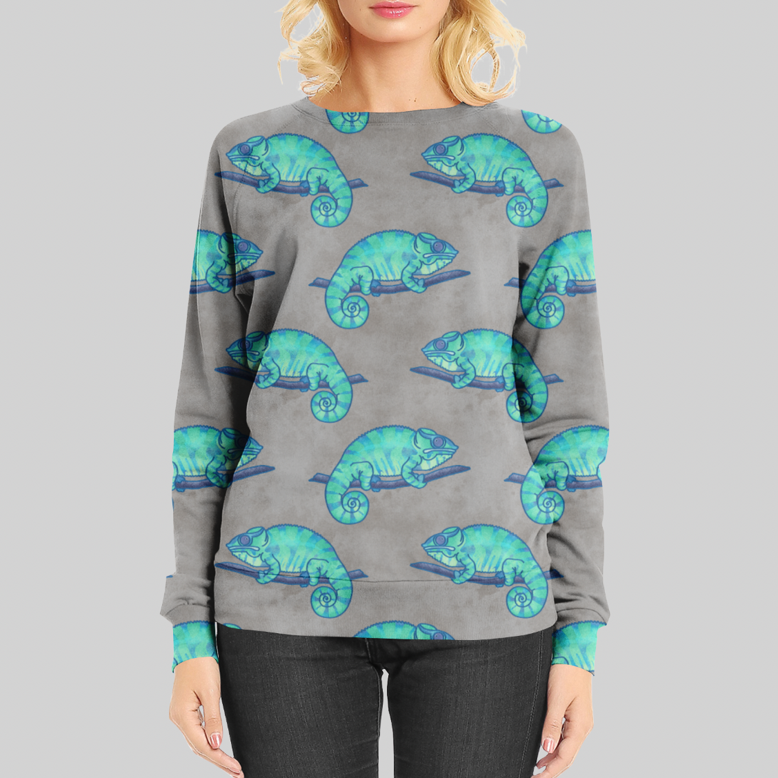 Camillionter Blue GOTS-Jogging/French Terry