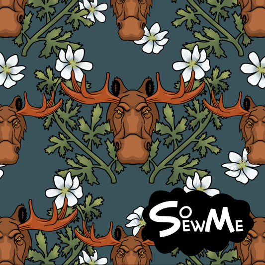 Älgarna Demonstrerar Petrol GOTS-Trikå/Jersey