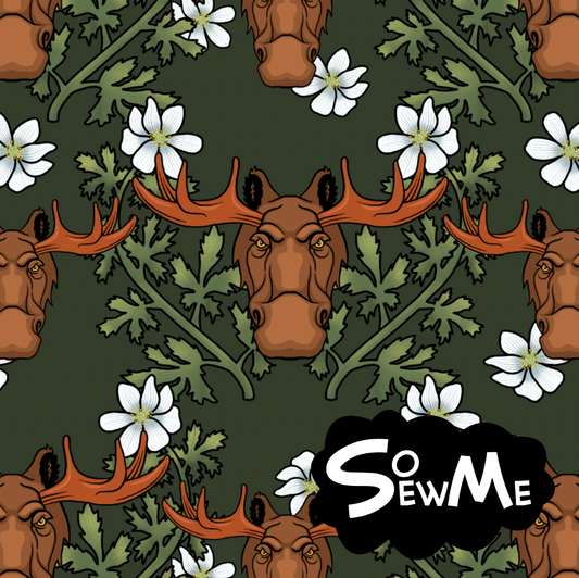 Älgarna Demonstrerar Mossgrön GOTS-Jogging/French Terry