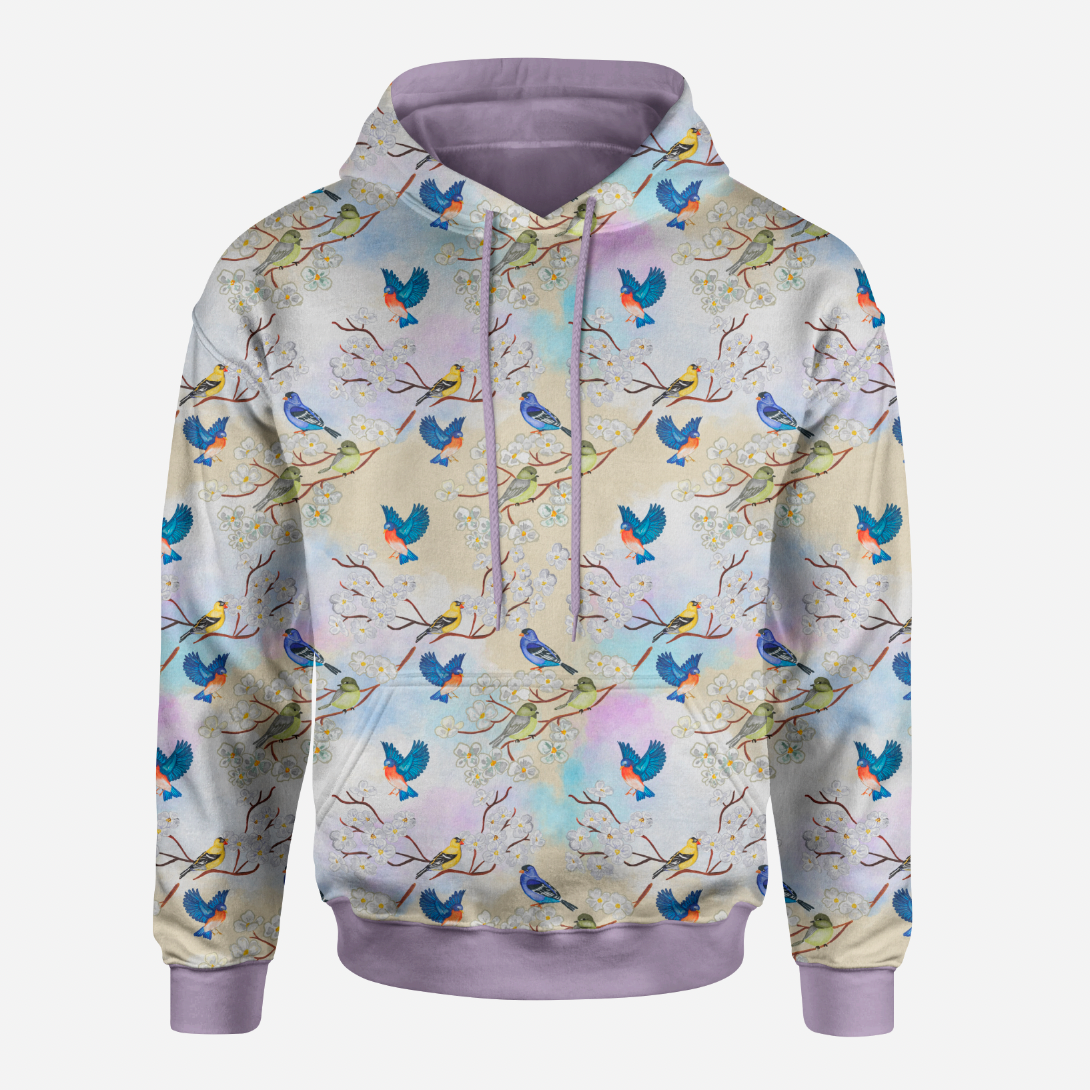 Spring Birds GOTS-Trikå/Jersey