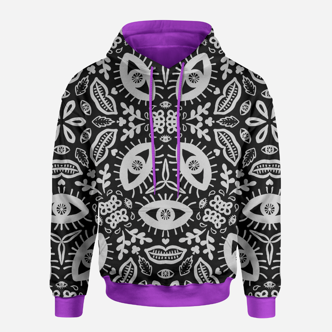 Chunky Caleidoscope Black GOTS-Jogging/French Terry