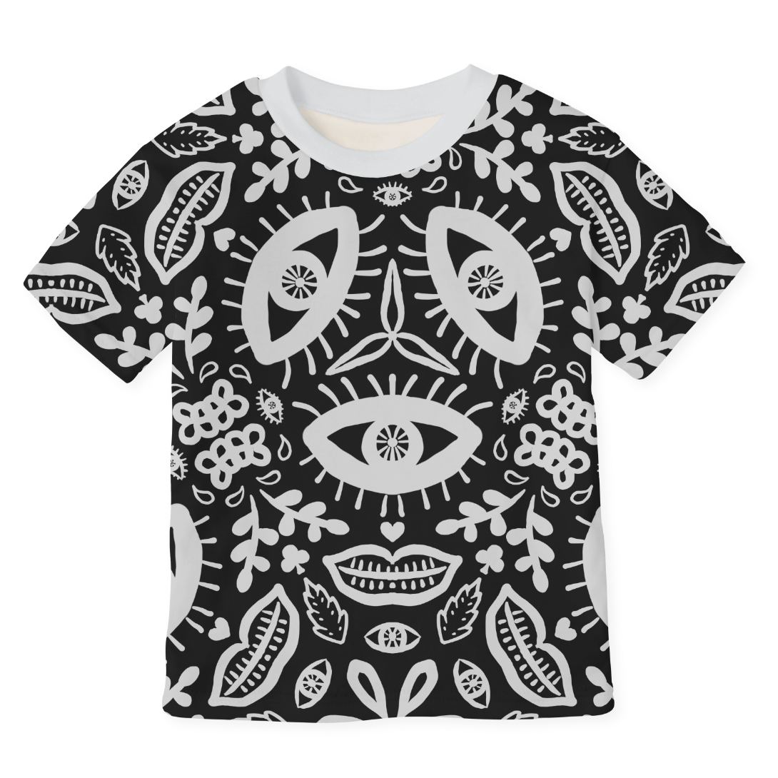 Chunky Caleidoscope Black GOTS-Jogging/French Terry