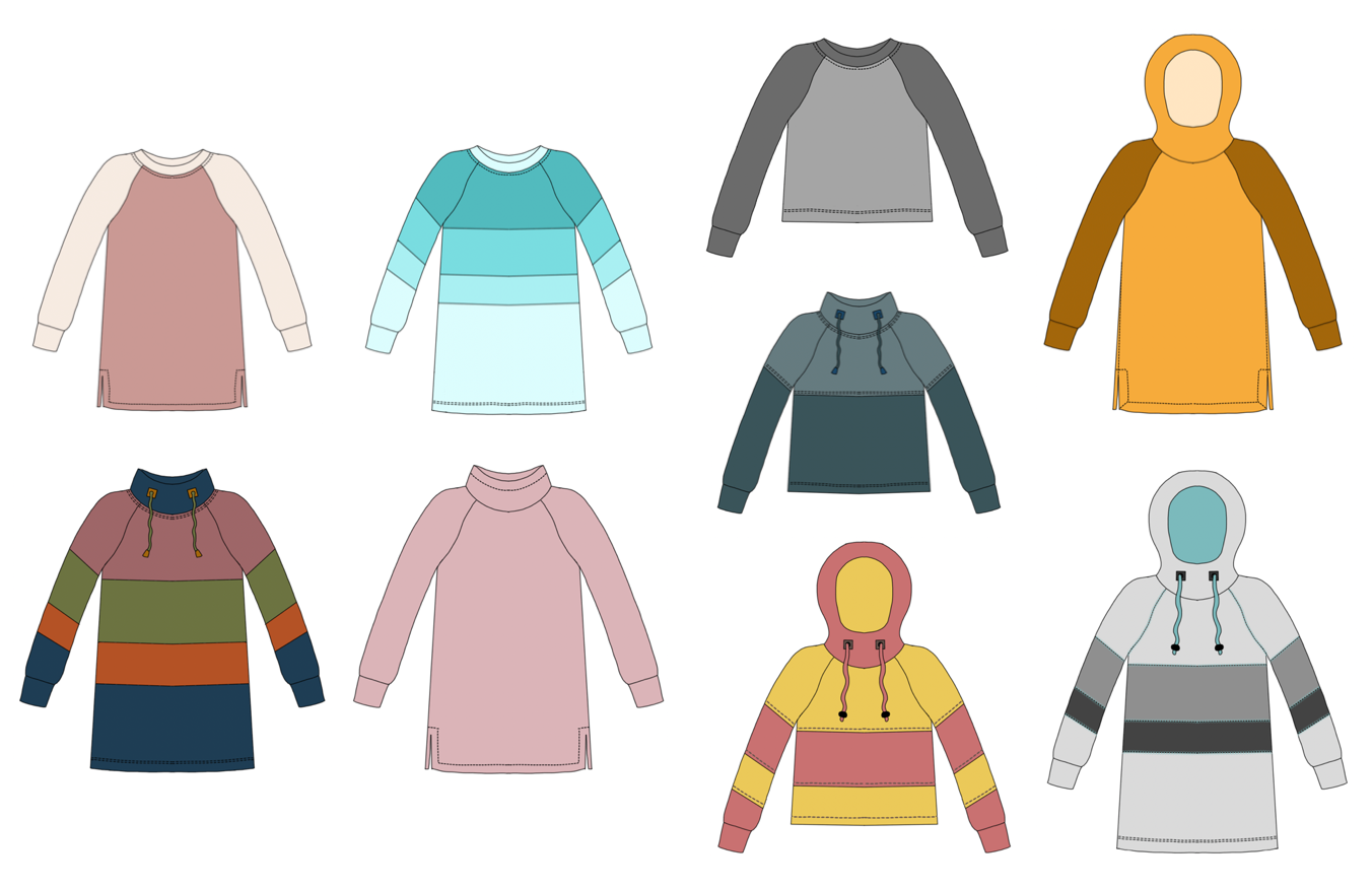 3 Shades of Grey Strl 34-56 PDF-mönster