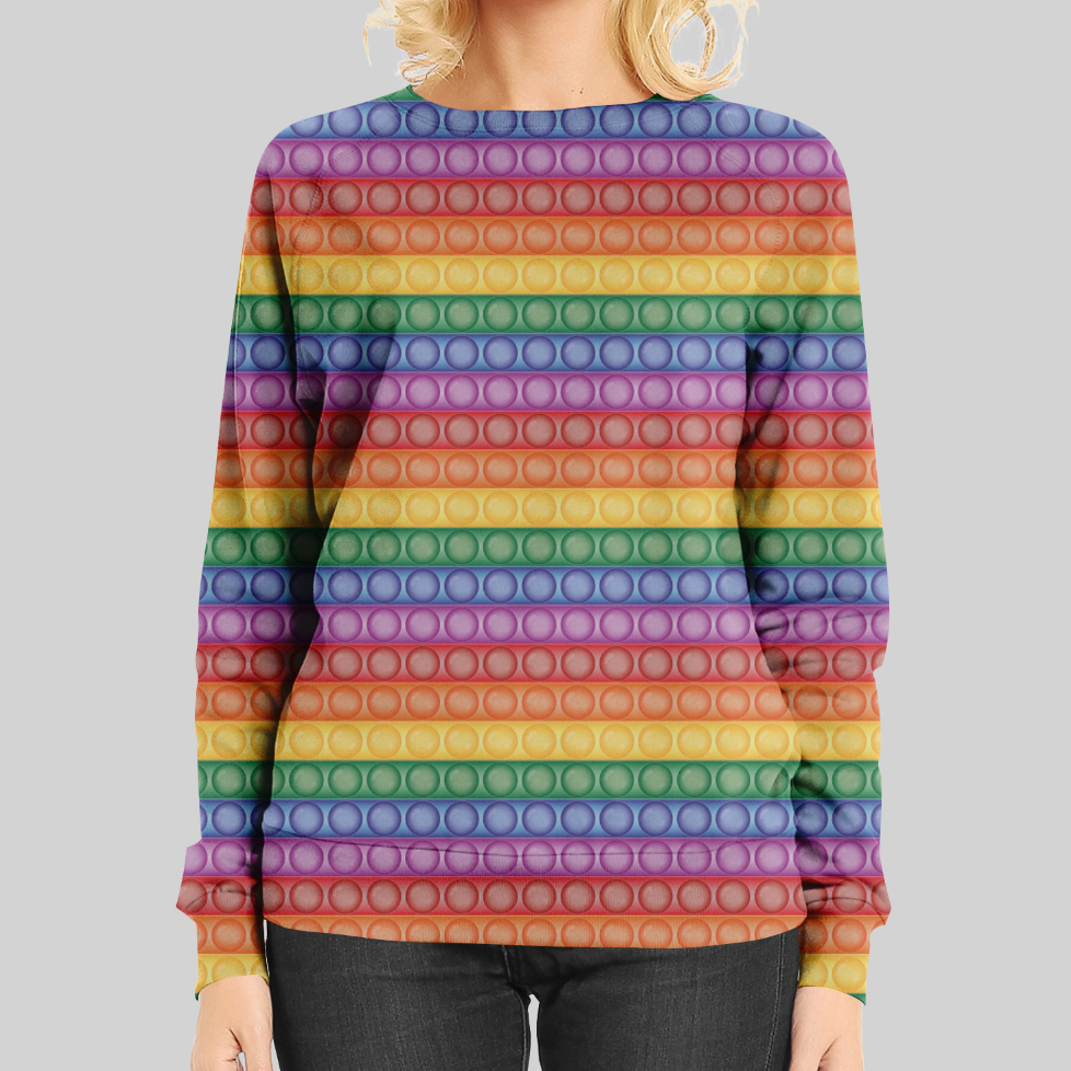 Popit Rainbow GOTS-Trikå/Jersey