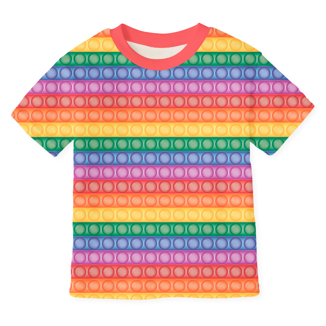 Popit Rainbow GOTS-Trikå/Jersey