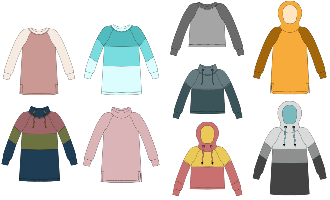 3 Shades of Grey Kids Strl 68-170 PDF-mönster