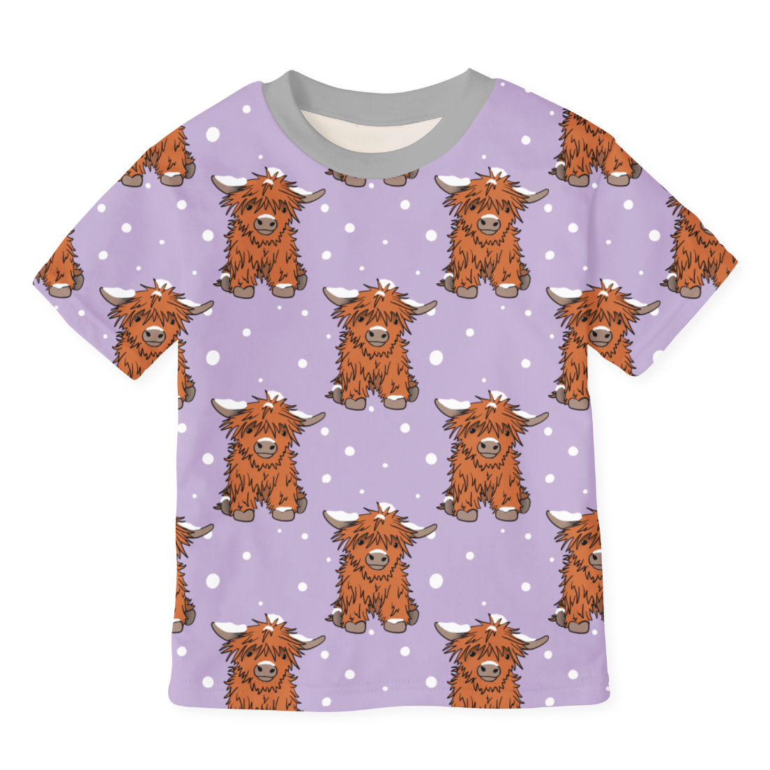 Highland Calfes Purple GOTS-Trikå/Jersey