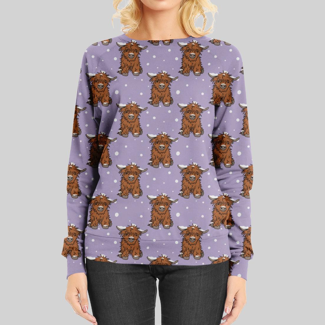 Highland Calfes Purple GOTS-Trikå/Jersey