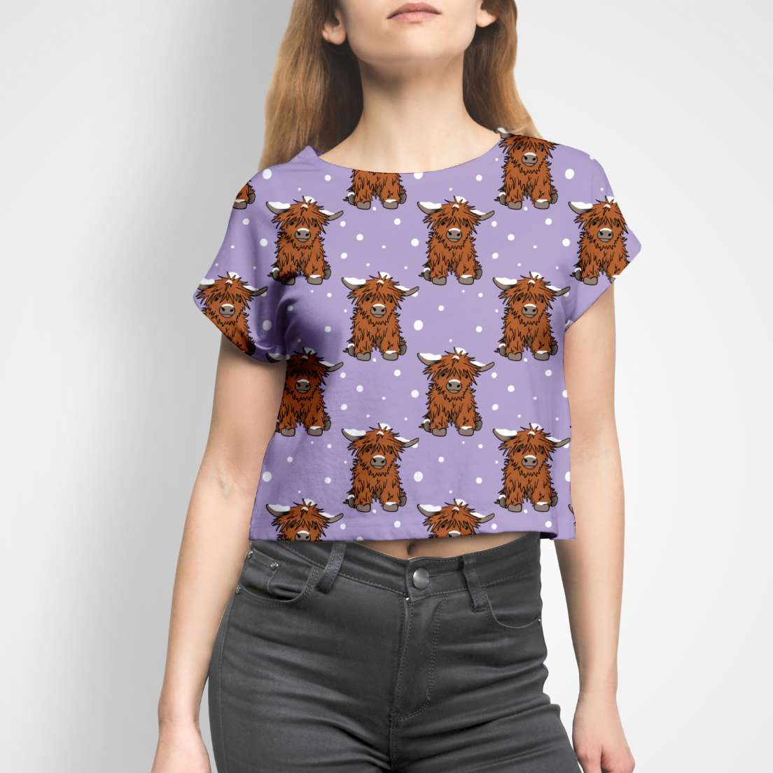 Highland Calfes Purple GOTS-Trikå/Jersey