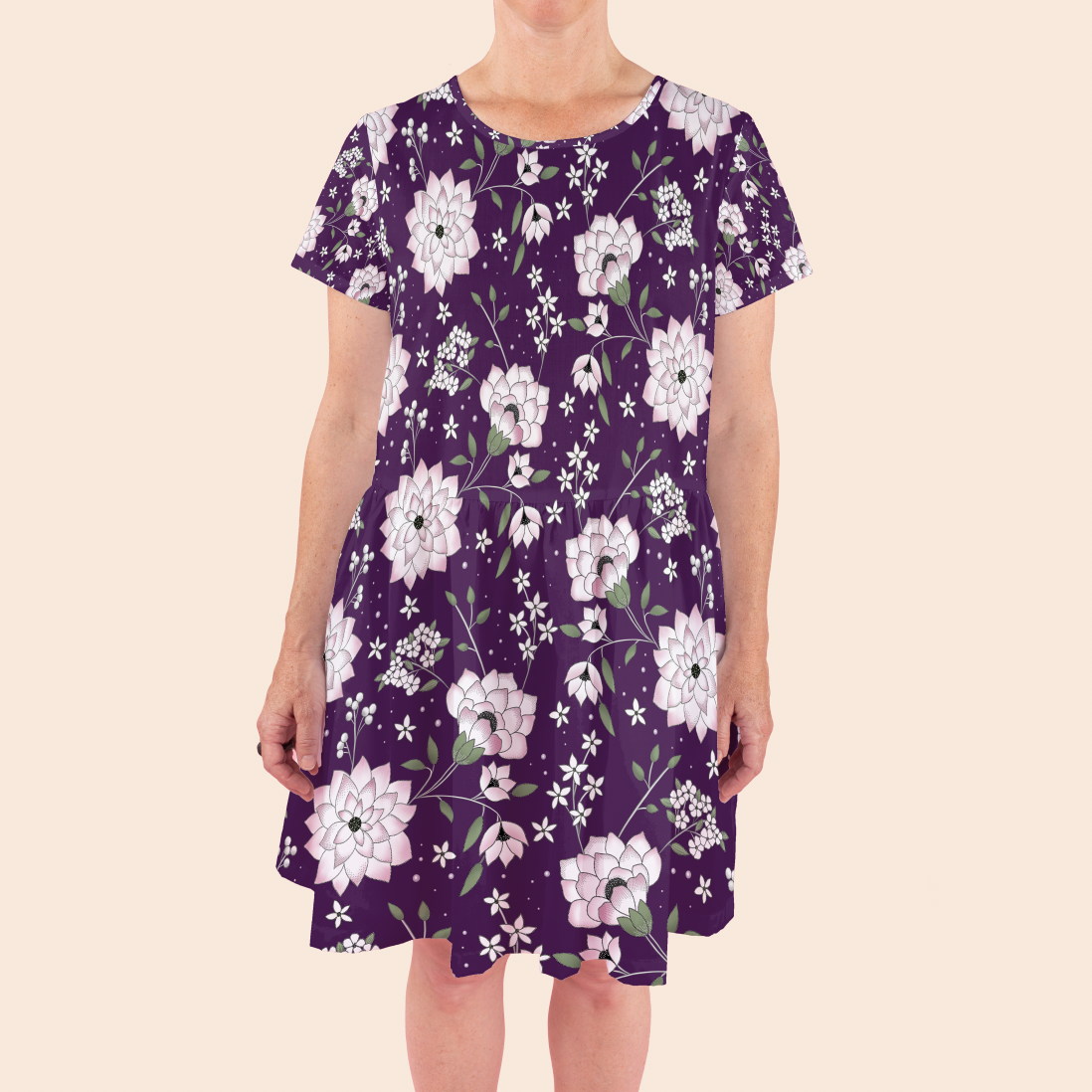 Majken Dark Purple GOTS-Trikå/Jersey